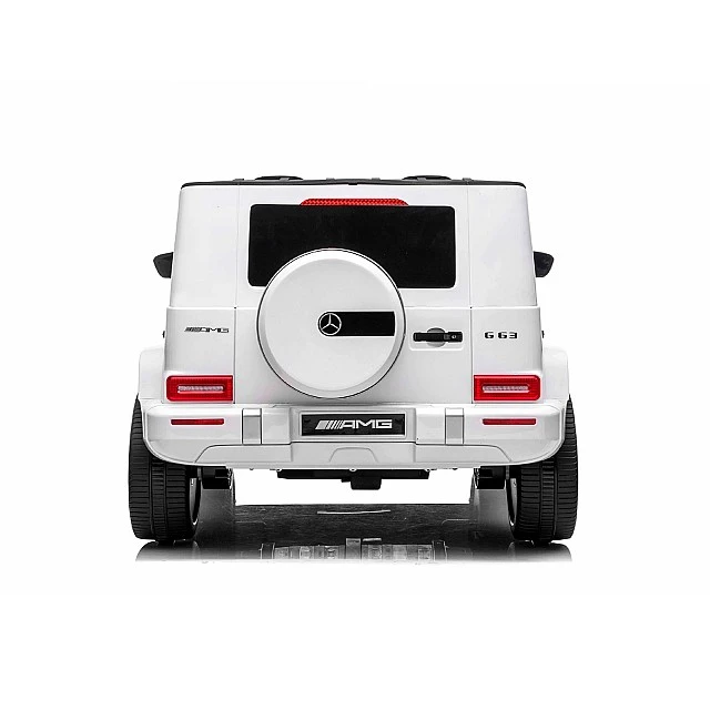 Ηλεκτρικό SUV MERCEDES G63 για δύο παιδιά λευκό EVA
