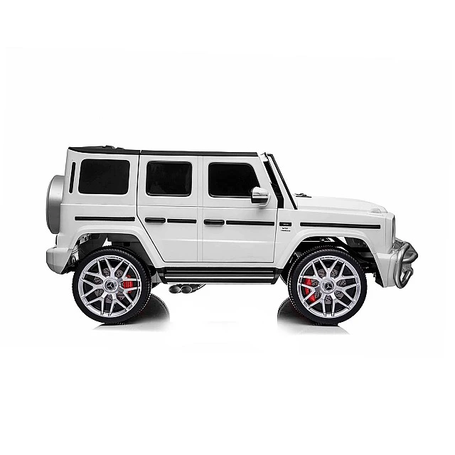 Ηλεκτρικό SUV MERCEDES G63 για δύο παιδιά λευκό EVA