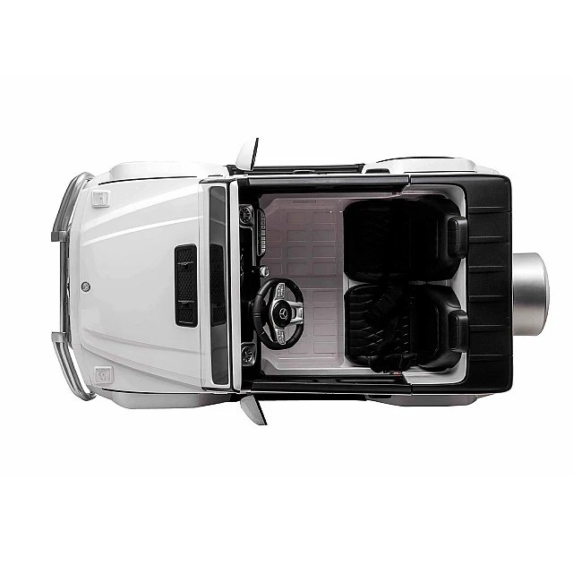 Ηλεκτρικό SUV MERCEDES G63 για δύο παιδιά λευκό EVA