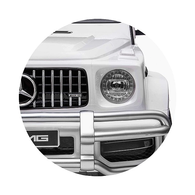 Ηλεκτρικό SUV MERCEDES G63 για δύο παιδιά λευκό EVA