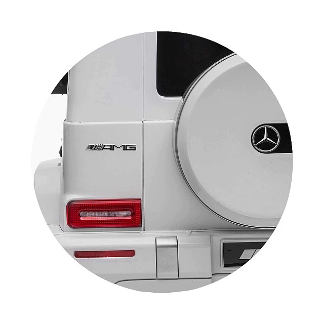 Ηλεκτρικό SUV MERCEDES G63 για δύο παιδιά λευκό EVA