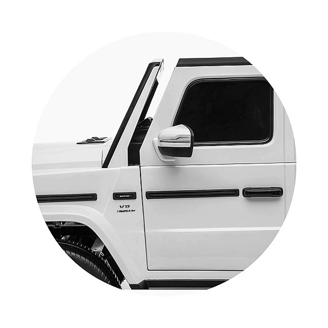 Ηλεκτρικό SUV MERCEDES G63 για δύο παιδιά λευκό EVA