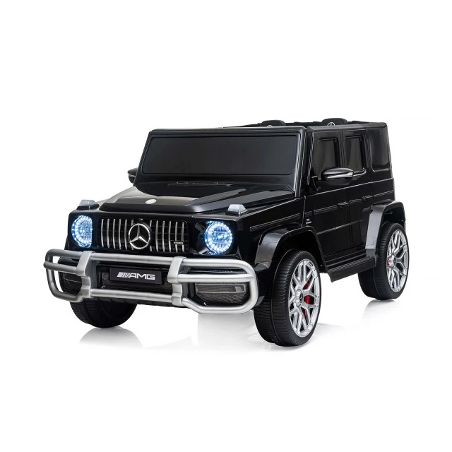 Ηλεκτρικό SUVMERCEDES G63 για δύο παιδιά, μαύρο ηλεκτρικό όχημα