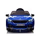Ηλεκτρικό αυτοκίνητο BMW M5 μπλε, ελαστικά EVA, δέρμα