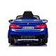 Ηλεκτρικό αυτοκίνητο BMW M5 μπλε, ελαστικά EVA, δέρμα