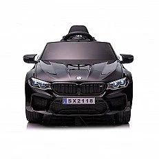 Ηλεκτρικό αυτοκίνητο BMW M5 μαύρο, ελαστικά EVA, δέρμα