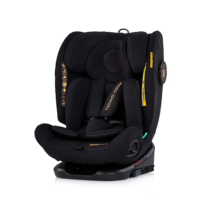 Κάθισμα αυτοκινήτου 360 I-size40-150 Techno iGROW μαύρο