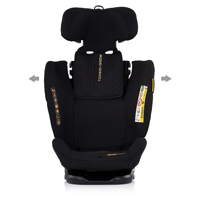 Κάθισμα αυτοκινήτου 360 I-size40-150 Techno iGROW μαύρο