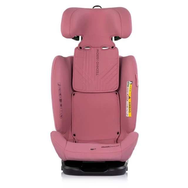 Κάθισμα αυτοκινήτου 360 I-size40-150 Techno iGROW ροζ