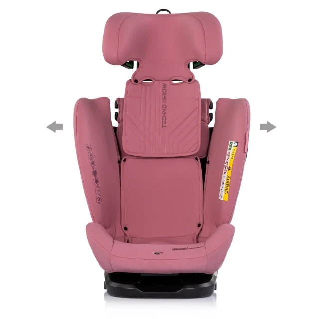 Κάθισμα αυτοκινήτου 360 I-size40-150 Techno iGROW ροζ