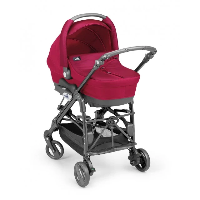 Συνδυασμένο καρότσι μωρού Minu Sport 178 μπορντό