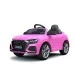 Ηλεκτροκίνητο αυτοκίνητο AUDI RSQ8, EVA ελαστικά, δερμάτινο, ροζ