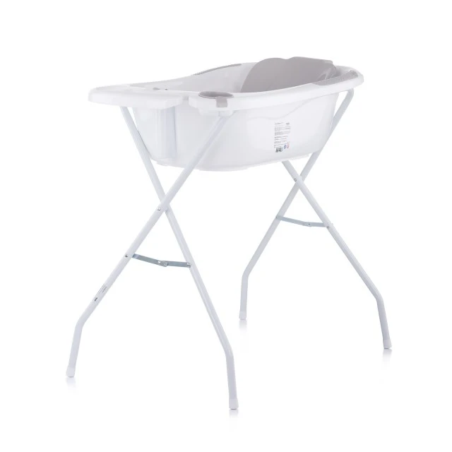 Βρεφικό μπάνιο με επίθεμα και βάση Vela 87cm γκρι
