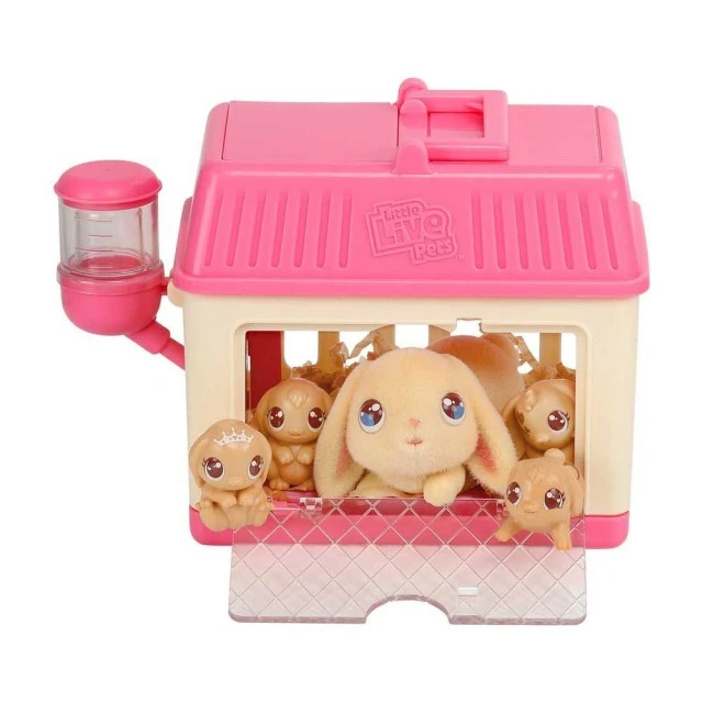 Little Live Pets Bunny σπίτι και βρεφικές εκπλήξεις Mama Surprise Minis