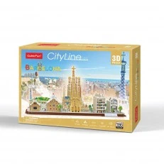 CubicFun Παζλ 3D CITY LINE BARCELONA