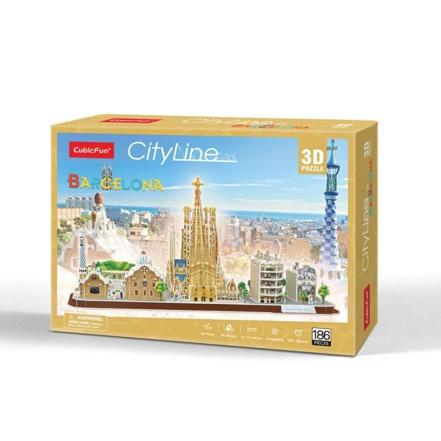 CubicFun Παζλ 3D CITY LINE BARCELONA