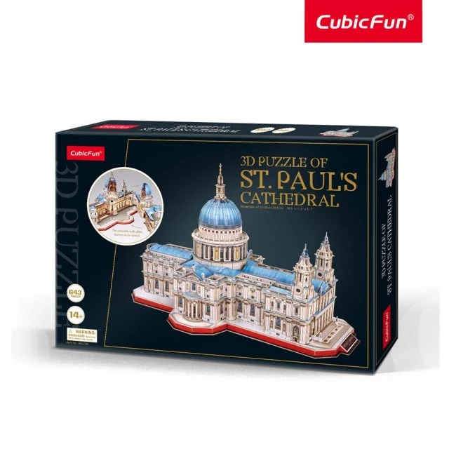 CubicFun Puzzle 3D Καθεδρικός Ναός St.Paul's 643h. Επεκτάσιμο