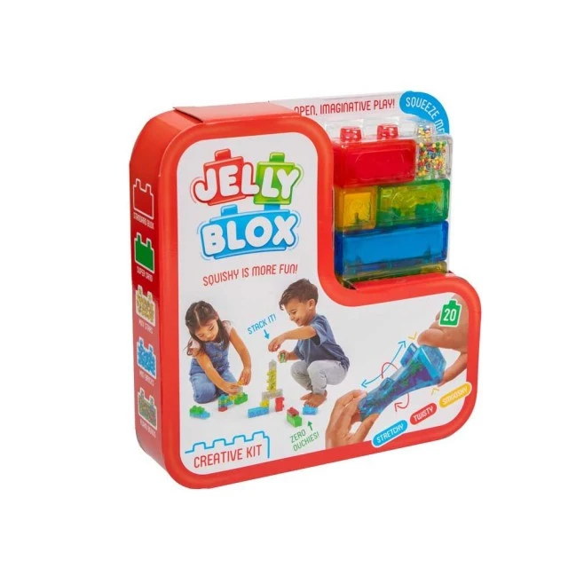 JELLY BLOX κατασκευαστικό σετ με μαλακά τουβλάκια 20 τεμ.