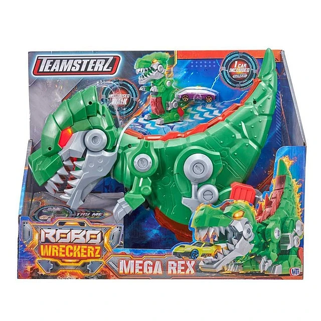 HTI TEAMSTERZ Robo Wreckerz Εκτοξευτής Δεινοσαύρων με Αυτοκίνητο Mega Rex