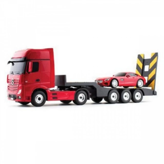 1:26 Μεταφορέας αυτοκινήτων Mercedes-Benz Actros με τηλεχειριστήριο 1:24 αυτοκίνητο Mercedes AMG GT
