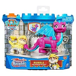 PAW PATROL Rescue Knights Rabble με τον δράκο Blizzie