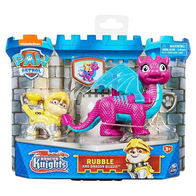 PAW PATROL Rescue Knights Rabble με τον δράκο Blizzie