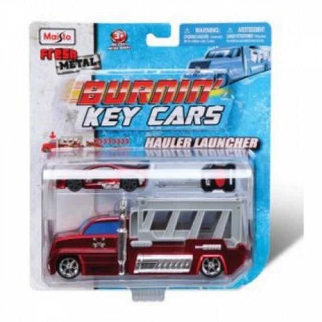 Burnin Key Car Launcher Hauler Fresh - φορτηγό με αυτοκίνητο και κλειδί εκτοξευτήρας, ασόρτι