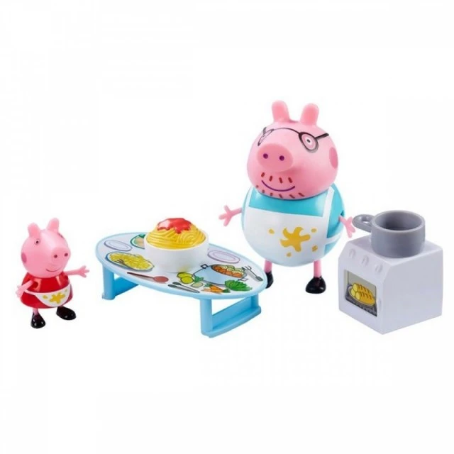 PEPPA PIG - Κουζίνα/Σούπερ μάρκετ με 2 φιγούρες