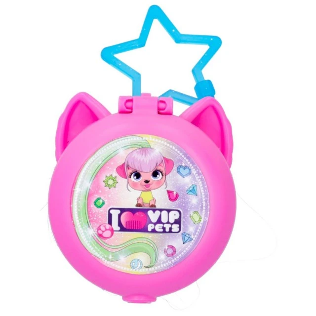 VIP PETS Cats λαστιχάκι με ζωάκι, τούφα και καθρεφτάκι