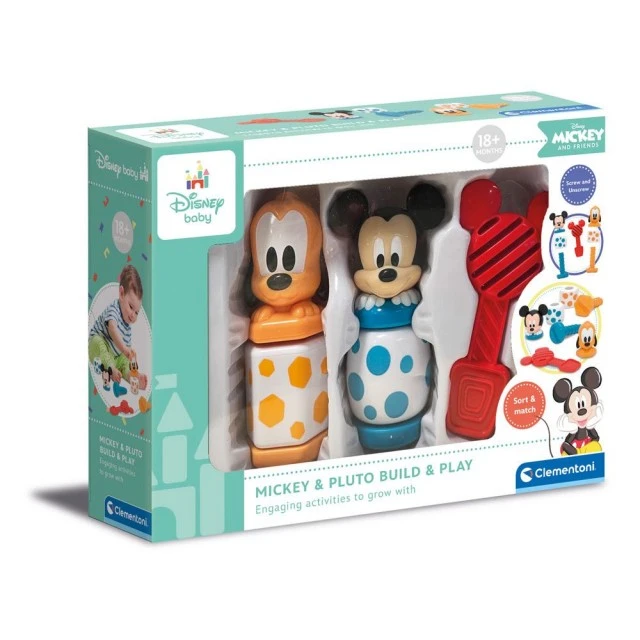 CLEMENTONI DISNEY BABY φιγούρες Mickey και Pluto για συναρμολόγηση