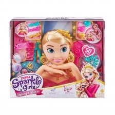 Sparkle Girlz κεφάλι για χτένισμα και μανικιούρ Styling Princess 52 τεμ.