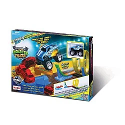MAISTO Cyber Racers πίστα Micro Monster Spin and Smash
