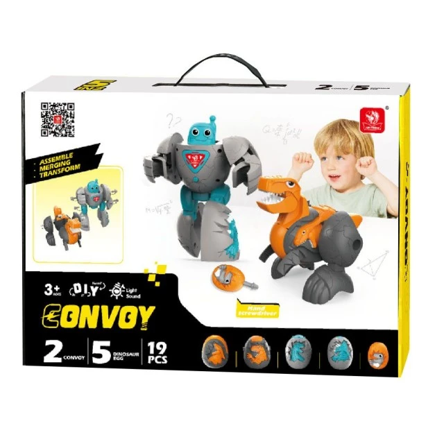 Transform Robots ρομπότ-κατασκευαστής 5 σε 2 Convoy