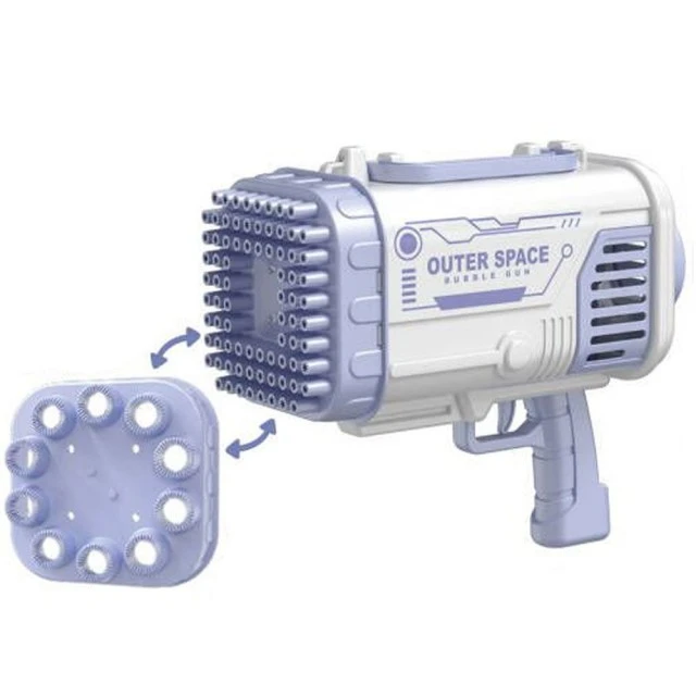 Bubble Gun Outer Space μπαζούκα για 80 φυσαλίδες μωβ