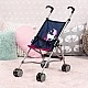 BAYER BUGGY καρότσι κούκλας μπλε με μονόκερο 27x51x55cm.