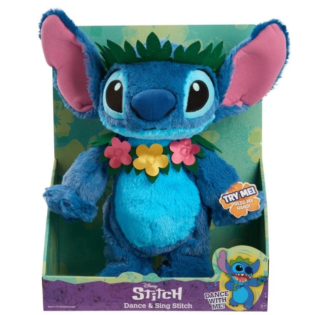 STITCH Λούτρινη Χορευτική και Τραγουδιστική Φιγούρα