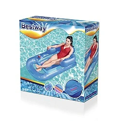 BESTWAY Φουσκωτό στρώμα Οβάλ με πλάτη DESIGNER