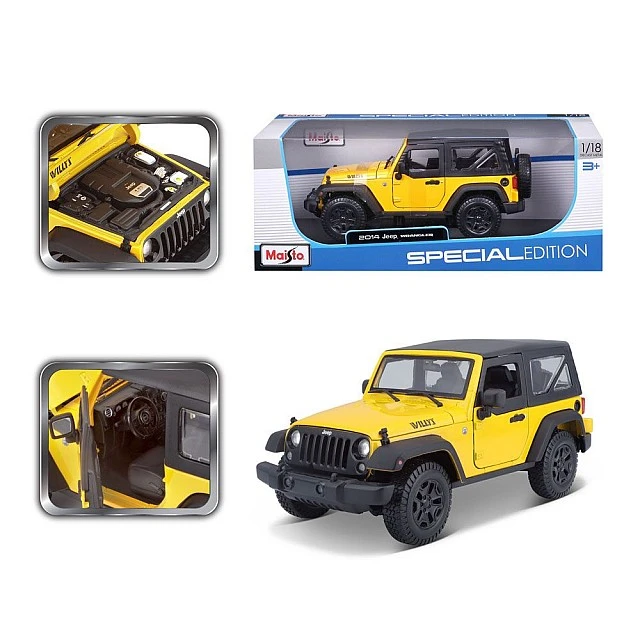 MAISTO SP EDITION Αυτοκίνητο 2014 Jeep Wrangler 1:18 Κίτρινο