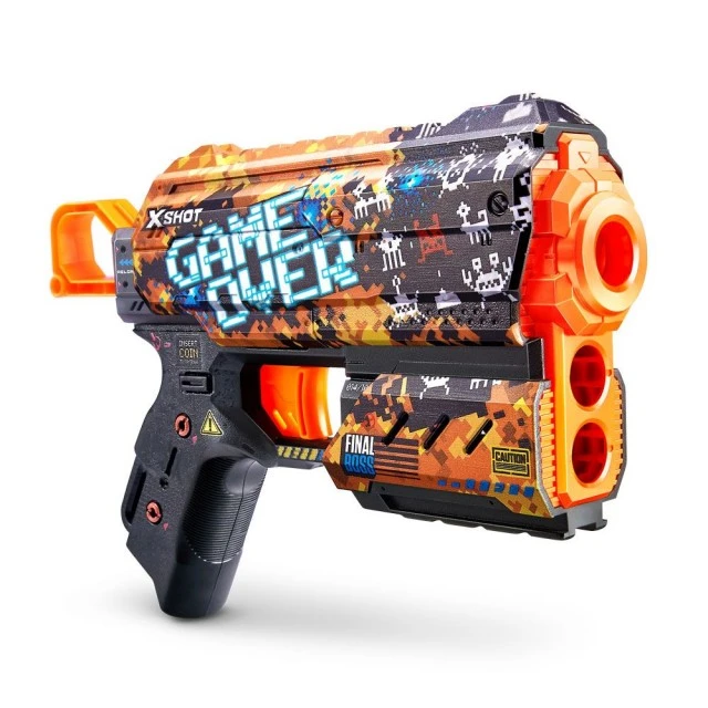 X Shot SKINS μπλάστερ με 8 μαλακά βελάκια Flux