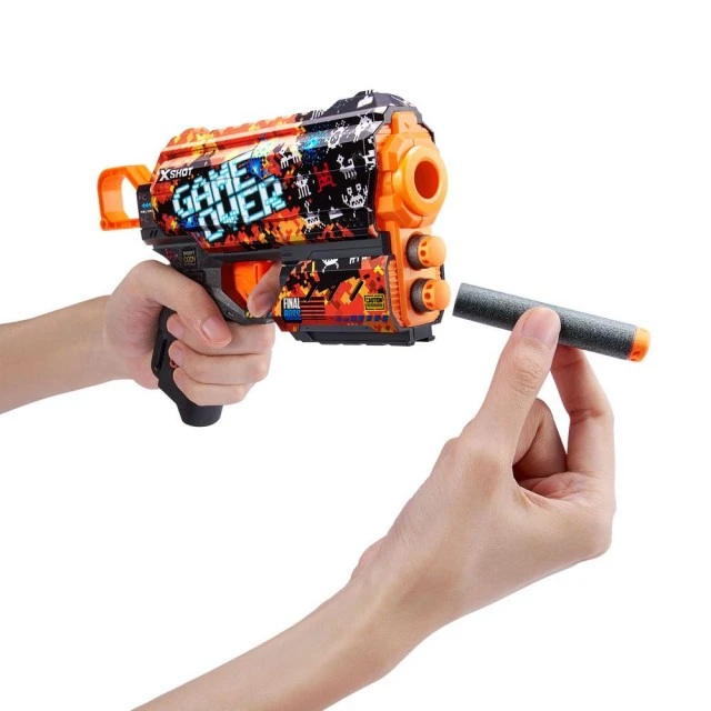 X Shot SKINS μπλάστερ με 8 μαλακά βελάκια Flux