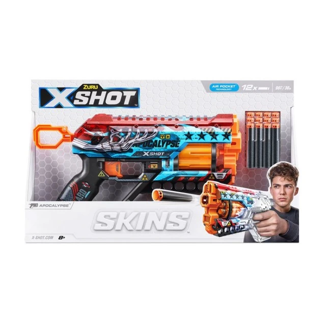 X Shot SKINS μπλάστερ με 12 μαλακά βελάκια Griefer