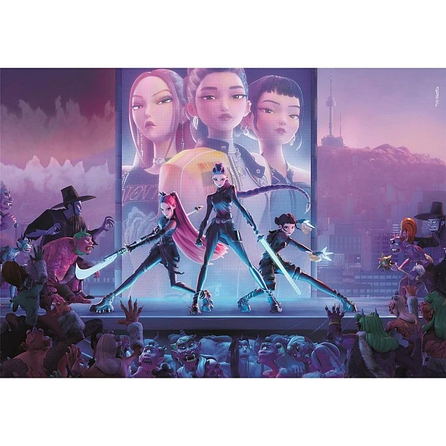 Περιλαμβάνεται αφίσα CLEMENTONI 1000h. Puzzle KPOP Demon Hunters