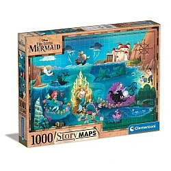 ΚΛΕΜΕΝΤΟΝΙ 1000χ. Disney Story Maps The Little Mermaid Puzzle