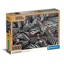 ΚΛΕΜΕΝΤΟΝΙ 1000χ. Παζλ Zebra του National Geographic