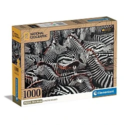 ΚΛΕΜΕΝΤΟΝΙ 1000χ. Παζλ Zebra του National Geographic