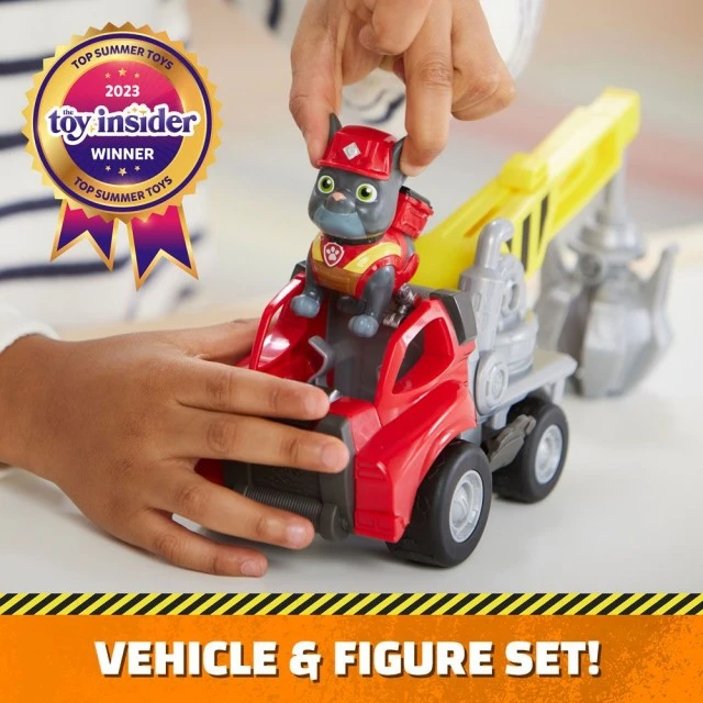 Μηχάνημα κατασκευής Paw Patrol Rubble and Crew με κουτάβι
