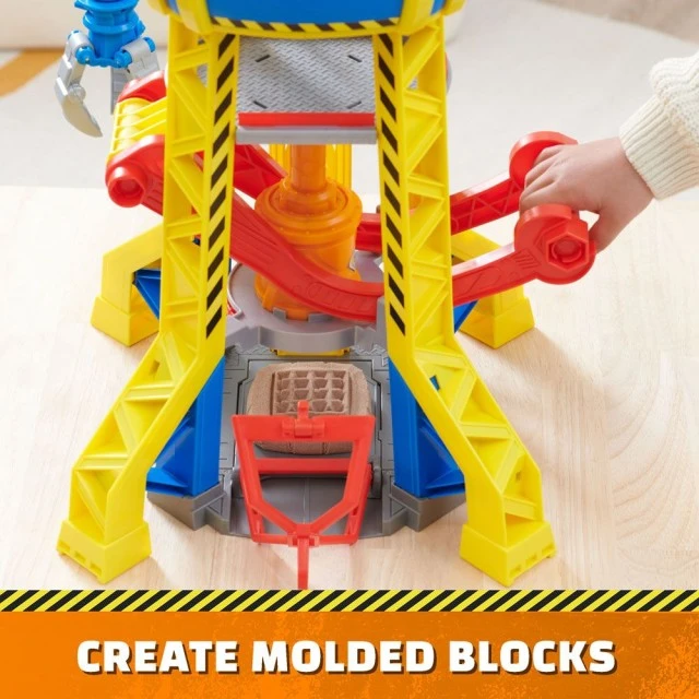 Paw Patrol Rubble και Crew Crane με εφέ ήχου και φωτός, μίνι μπουλντόζα και κουτάβι
