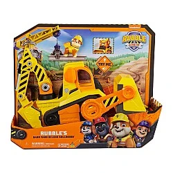 Paw Patrol Rubble and Crew Construction μηχάνημα με εφέ ήχου και φωτός και κουτάβι Rubble