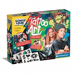 CLEMENTONI Science Play Tattoo Laboratory Tattoo Art