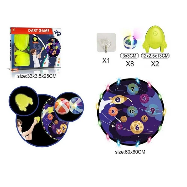 Παιχνίδι βελάκια N-TOYS με λαμπερές μπάλες